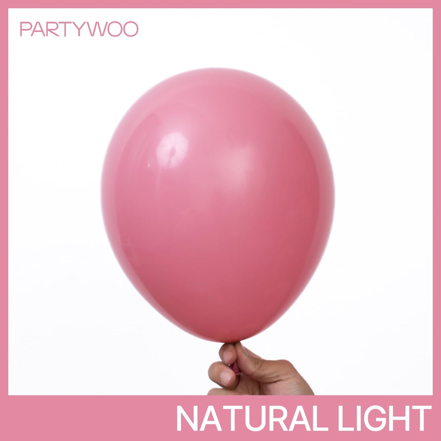 PartyWoo Mauve Balloons 100pcs Different Sizes of 18 12 10 5 Inch Dusty Pink Rose Blush Boho Netural Balloon Arch Kit Garland for Baby Shower Wedding Engagement Birthday Party Decorations Pink-F02
