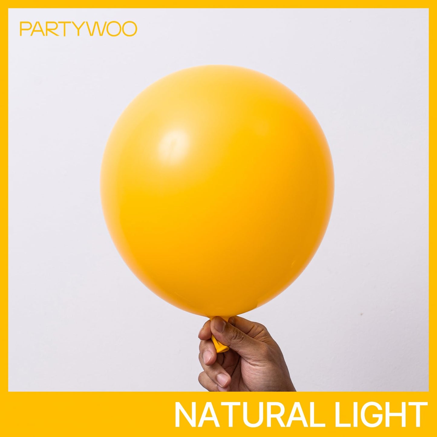 PartyWoo Mustard Yellow Balloons 100pcs Different Sizes of 18 12 10 5 Inch Yellow Fall Balloon Arch Kit for Birthday Engagement Baby Shower Bee Sunflower Little Cutie Party Decorations Yellow-Y10