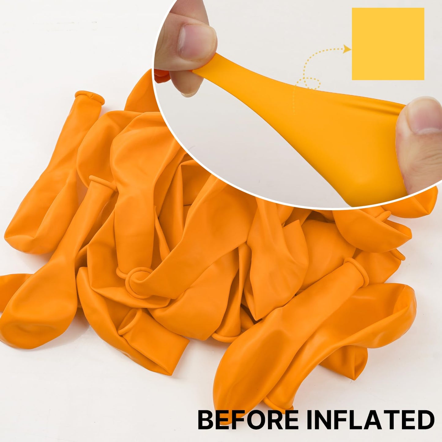 PartyWoo Mustard Yellow Balloons 100pcs Different Sizes of 18 12 10 5 Inch Yellow Fall Balloon Arch Kit for Birthday Engagement Baby Shower Bee Sunflower Little Cutie Party Decorations Yellow-Y10