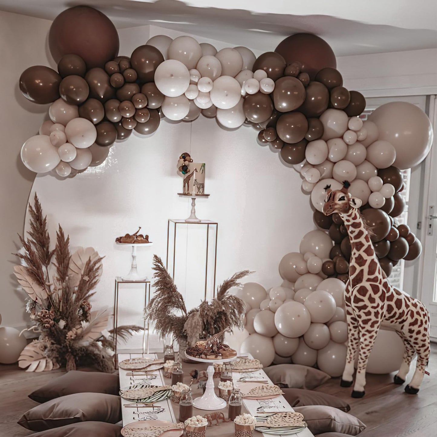 PartyWoo Dark Brown Balloons 50pcs 12 Inch Boho Coffee Neutral Fall Latex Helium Balloons for Bachelorette Baby Shower Anniversary Thanksgiving Birthday Autumn Theme Party Decorations Brown-F20