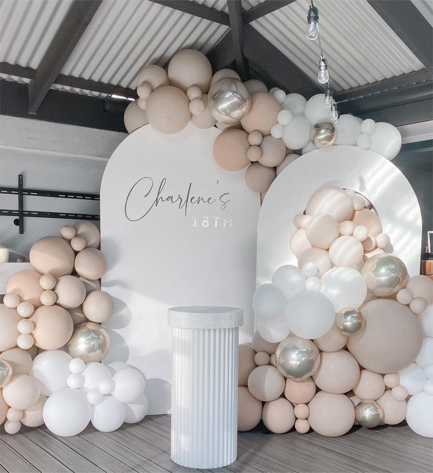 JZCZOEB Nude Beige Double Stuffed Balloons Different Size 115Pcs 5/10/12/18" Tan Apricot Nude Balloon Arch Garland kit for Boho Birthday Baby Shower Bridal Shower Gender Reveal Bear Neutral Party